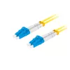LANBERG FO-LULU-SD11-0050-YE 5 m optinio pluošto komutacinis kabelis, G.657.A1, LC–LC, geltonas