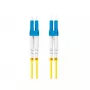 LANBERG FO-LULU-SD11-0050-YE 5 m optinio pluošto komutacinis kabelis, G.657.A1, LC–LC, geltonas