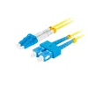 Skaidulinis optinis kabelis LANBERG FO-SULU-SD11-0020-YE, 2 m, G.657.A1, SC į LC, geltonas