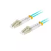 Šviesolaidinis kabelis LANBERG FO-LULU-MD31-0050-TQ, OM3, LC–LC, 5 m, Aqua