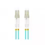Šviesolaidinis kabelis LANBERG FO-LULU-MD31-0050-TQ, OM3, LC–LC, 5 m, Aqua