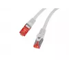 Tinklo kabelis LANBERG Lanberg PCF6-10CU-0025-S Cat6 F/UTP (FTP) Pilkas 0.25 m RJ-45–RJ-45 1250 Mbit/s