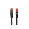 Tinklo kabelis Lanberg PCF6-10CU-0025-BK RJ-45 Cat6 0,25 m Juodas