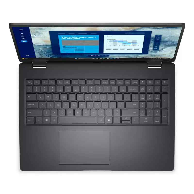 Dell Pro 16 PC16250 nešiojamasis kompiuteris — Intel Core 7 150U, 16 colių (1920×1200) Full HD+, 16 GB DDR5, 512 GB SSD, Windows 11 Pro, juodas
