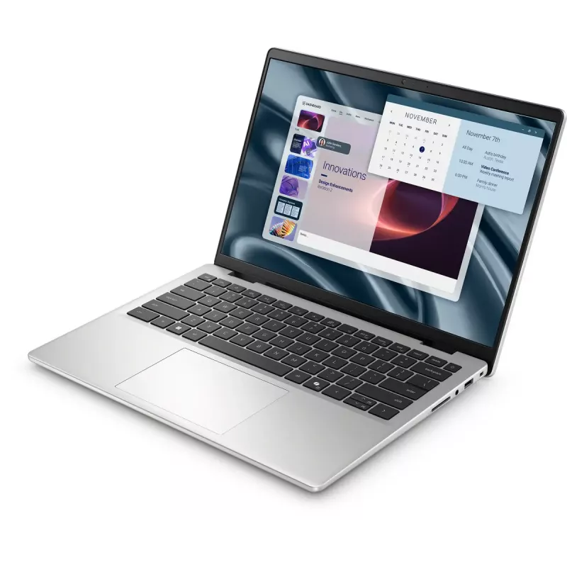 Laptop Dell Pro 14 Essential PV14250 — 14 colių (1920×1200) Full HD+, Intel Core 5 220U, 16 GB DDR5, 512 GB SSD, Windows 11 Pro, Sidabrinis