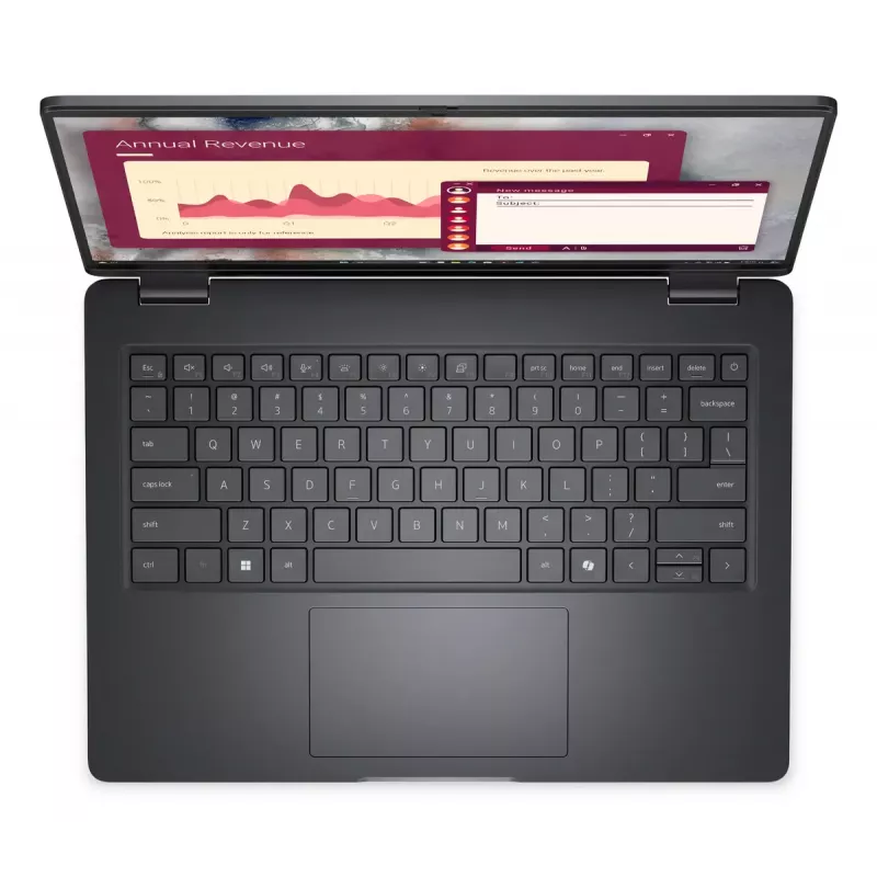 Dell Pro 14 PC14250 nešiojamas kompiuteris — Intel Core 7 150U, 14 colių (1920x1200) Full HD+, 16 GB DDR5, 512 GB SSD, Windows 11 Pro, juodas