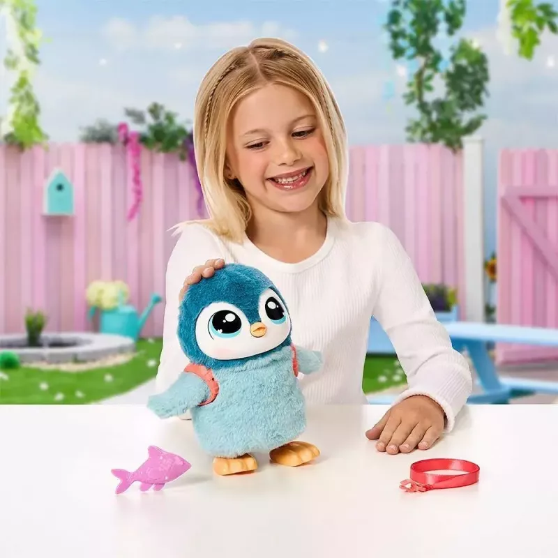 Interaktyvus žaislas Cobi Little Live Pets vaikštantis pingvinas Kiwaczek MO-26535, baterijomis maitinamas vaikštantis augintinis