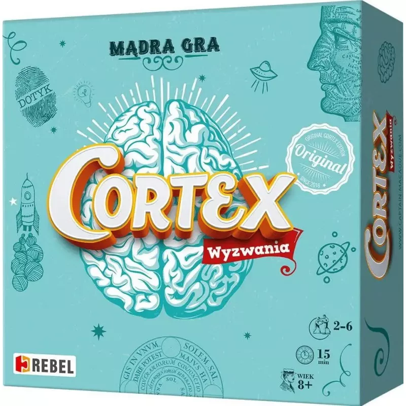 Stalo žaidimas „Rebel Gra Cortex“ – vakarėlių ir atminties žaidimas, sukurtas „Rebel“