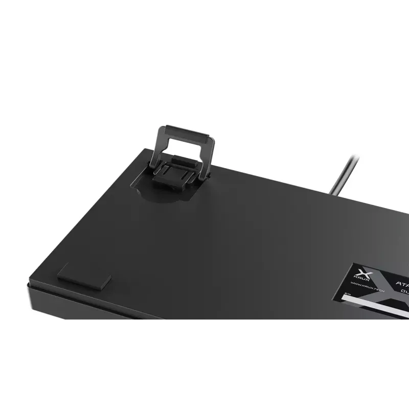 KRUX Atax PRO RGB klaviatūra, skirta žaidimams, USB, QWERTY, Anglų, Juoda, be skaitmenų dalies, mechaninė