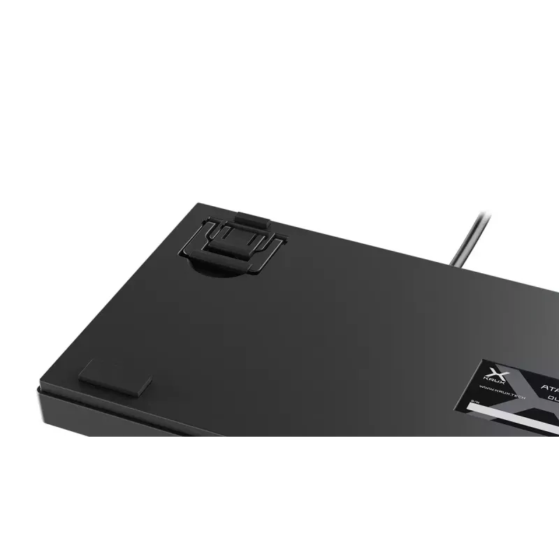 KRUX Atax PRO RGB klaviatūra, skirta žaidimams, USB, QWERTY, Anglų, Juoda, be skaitmenų dalies, mechaninė