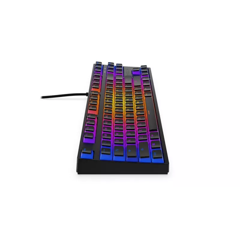 KRUX Atax PRO RGB klaviatūra, skirta žaidimams, USB, QWERTY, Anglų, Juoda, be skaitmenų dalies, mechaninė