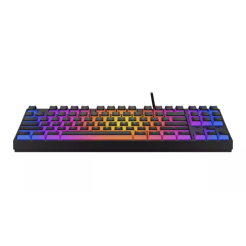 KRUX Atax PRO RGB klaviatūra, skirta žaidimams, USB, QWERTY, Anglų, Juoda, be skaitmenų dalies, mechaninė