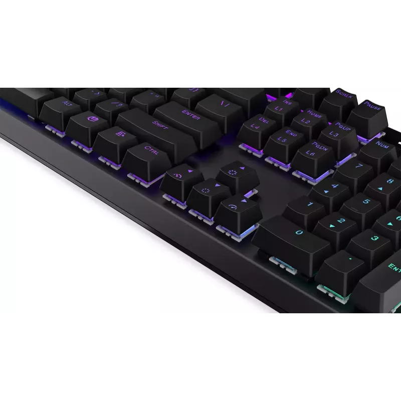 Žaidimų klaviatūra ENDORFY Thock RF belaidė USB mechaninė RGB juoda