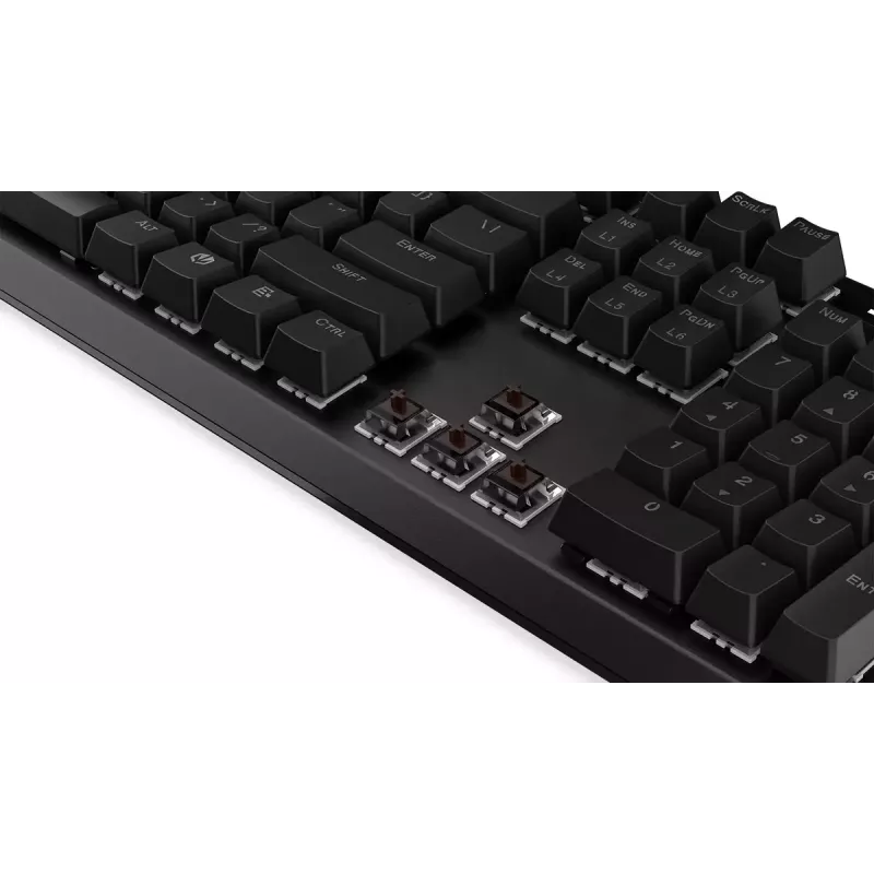 Žaidimų klaviatūra ENDORFY Thock RF belaidė USB mechaninė RGB juoda