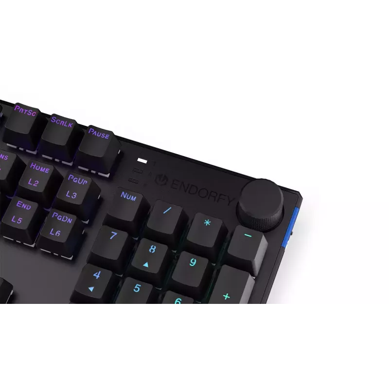 Žaidimų klaviatūra ENDORFY Thock RF belaidė USB mechaninė RGB juoda