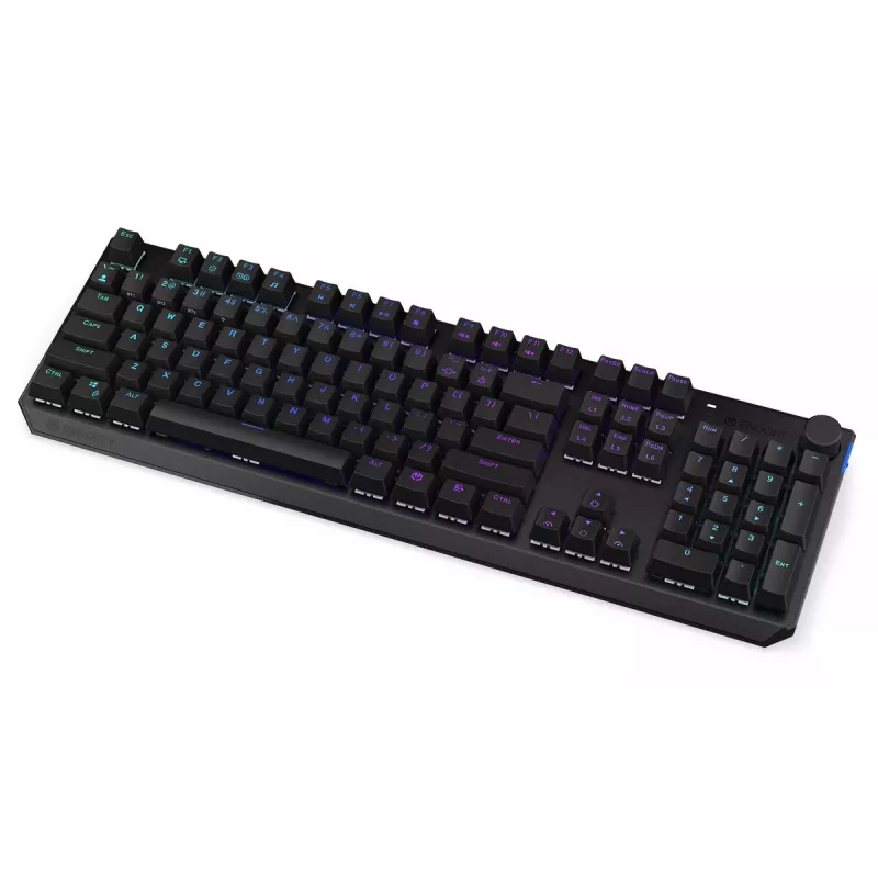 Žaidimų klaviatūra ENDORFY Thock RF belaidė USB mechaninė RGB juoda