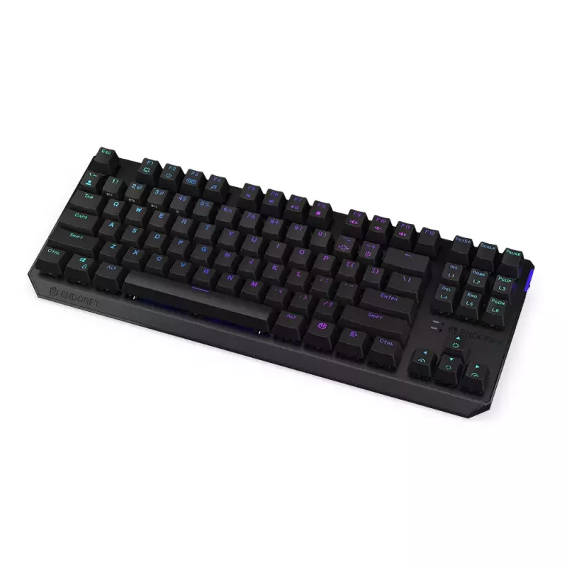 Klaviatūra ENDORFY Thock TKL Wireless Red mechaninė RGB LED 87 klavišai