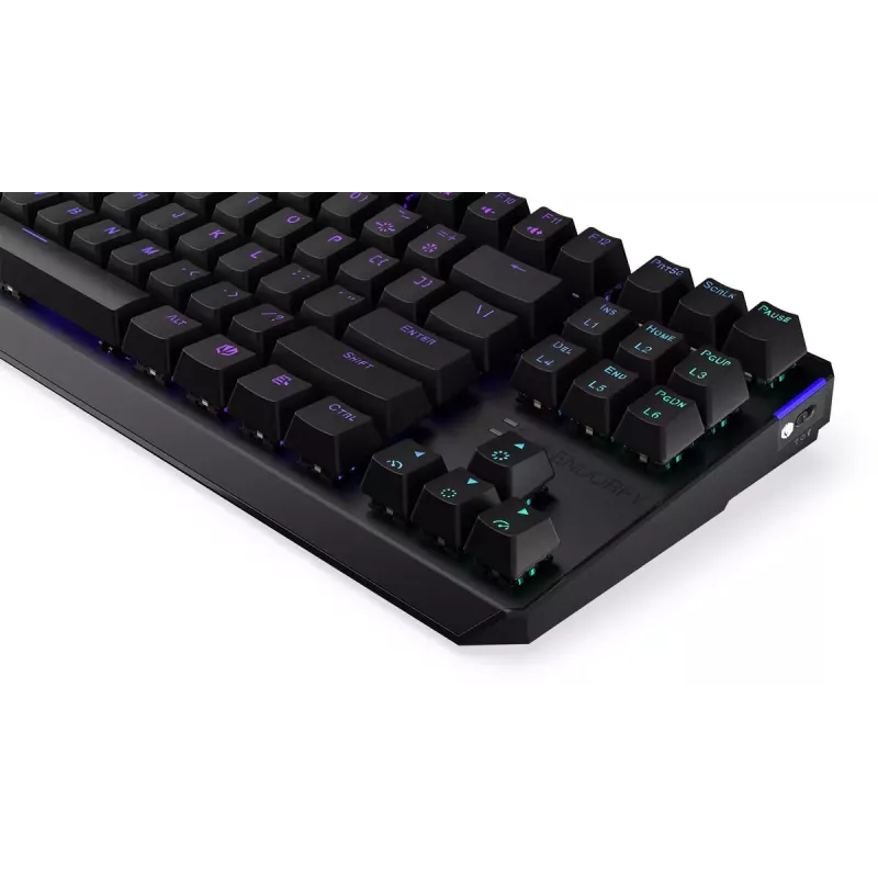 Klaviatūra ENDORFY Thock TKL Wireless Juoda mechaninė RGB LED 87 klavišai
