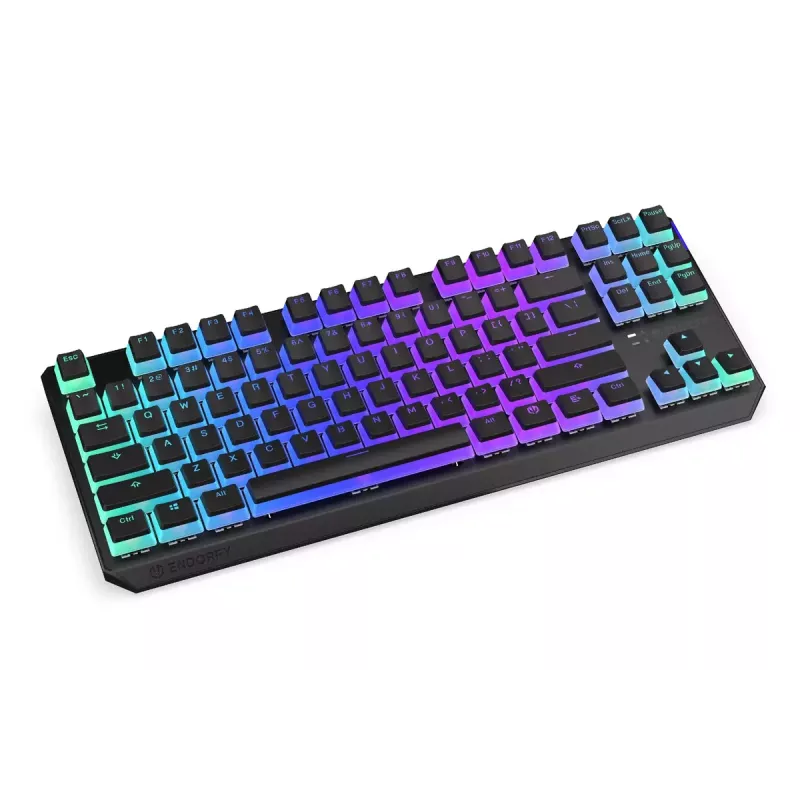 Žaidimų klaviatūra ENDORFY TKL USB mechaninė 87 klavišai RGB juoda