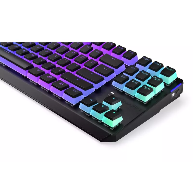 Žaidimų klaviatūra ENDORFY TKL USB mechaninė 87 klavišai RGB juoda
