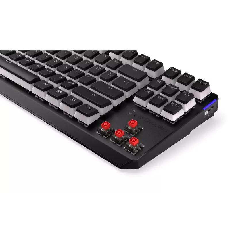 Žaidimų klaviatūra ENDORFY TKL USB mechaninė 87 klavišai RGB juoda