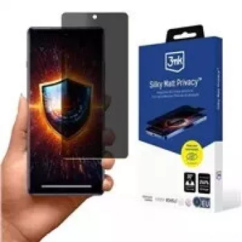 Grūdinto stiklo ekrano apsauga 3MK Silky Matt Privacy, skirta Samsung Galaxy A36 / A56
