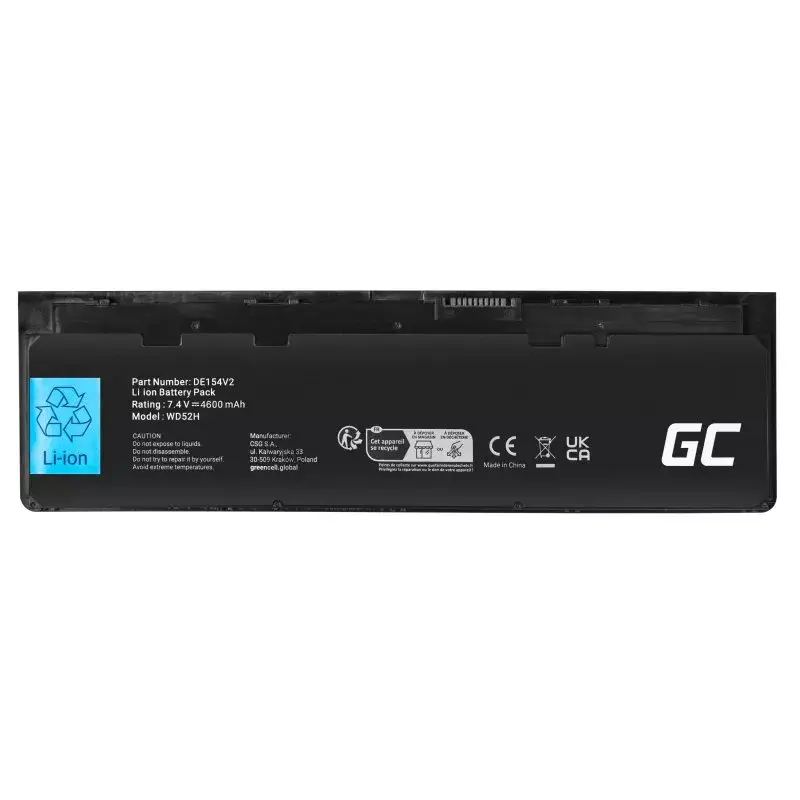 Baterija Green Cell DE154V2, skirta DELL Latitude E7240 E7250
