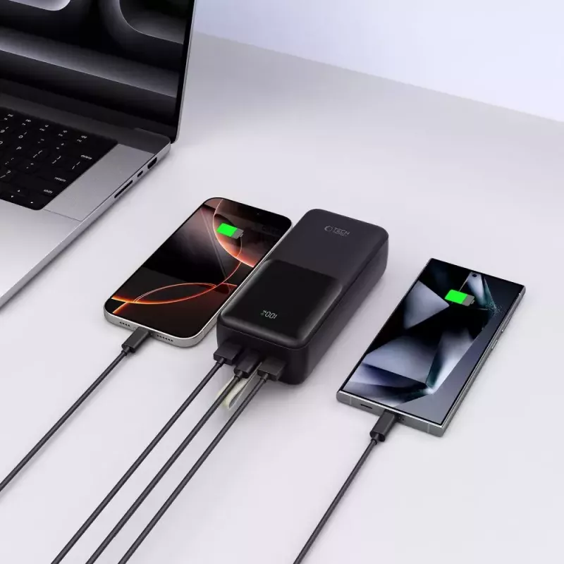 Nešiojamoji išorinė baterija TECH-PROTECT PB03 30000mAh