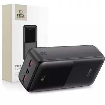 Nešiojamoji išorinė baterija TECH-PROTECT PB03 30000mAh
