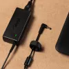 Nešiojamojo kompiuterio įkroviklis Akyga AK-ND-85, vidaus kintamosios srovės adapteris su 100–250 V įvestimi, 12 V 5 A išvestimi, 1,2 m kabeliu, juodas