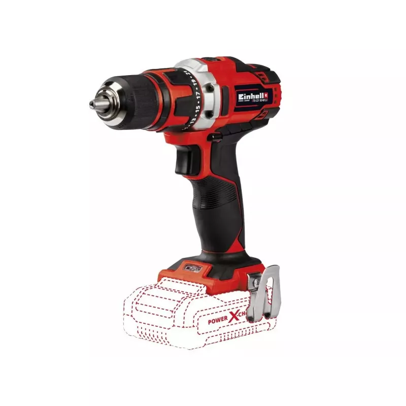 Gręžtuvas Einhell TE-CD 18/40 LIw su baterija ir įkrovikliu 4600000