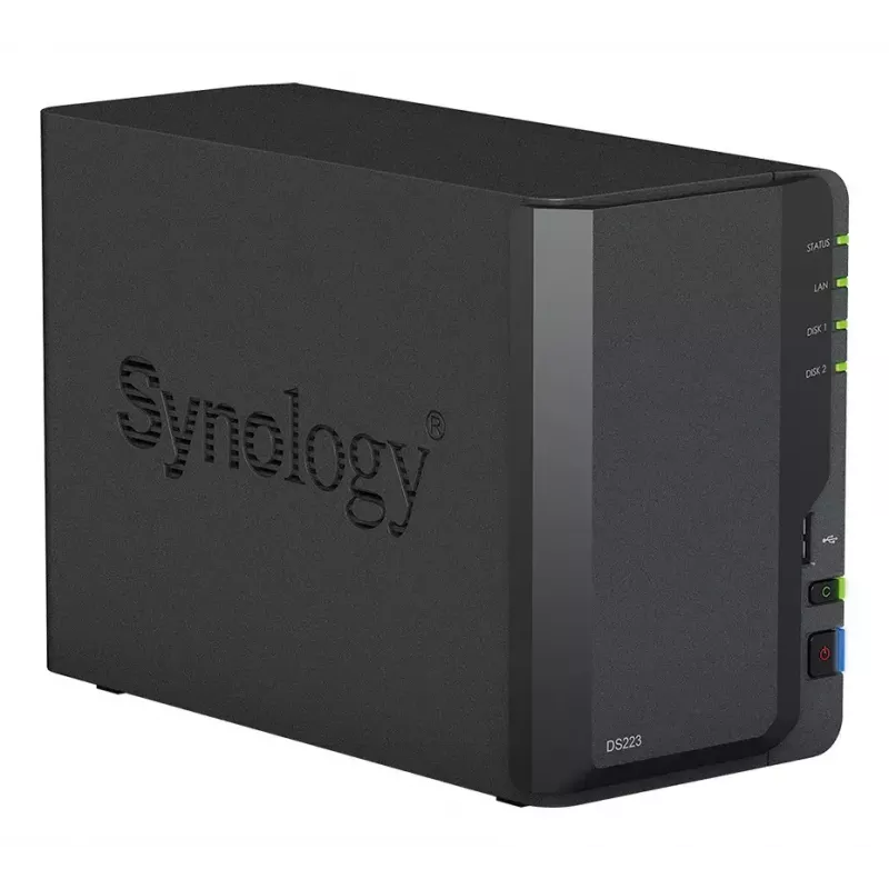 „Synology DiskStation DS223“ 2 diskų NAS rinkinys su 2x 6 TB HAT3300 (12 TB)