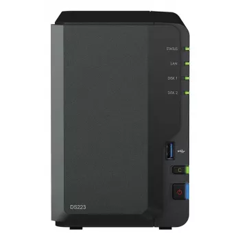 „Synology DiskStation DS223“ 2 diskų NAS rinkinys su 2x 6 TB HAT3300 (12 TB)