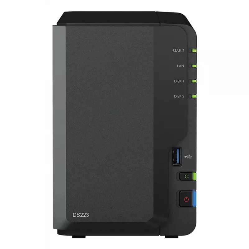 „Synology DiskStation DS223“ 2 diskų NAS rinkinys su 2x 6 TB HAT3300 (12 TB)
