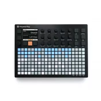 Groovebox Polyend Play – aparatinis groovebox iš Polyend, kompaktiškas atskiras sekvenceris ir sempleris