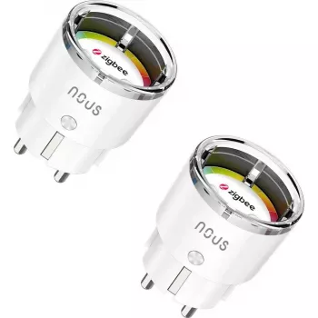Išmanusis kištukas Nous A1Z 15A ZigBee 2 vnt. pakuotėje — išmanusis lizdo adapteris, 15 A