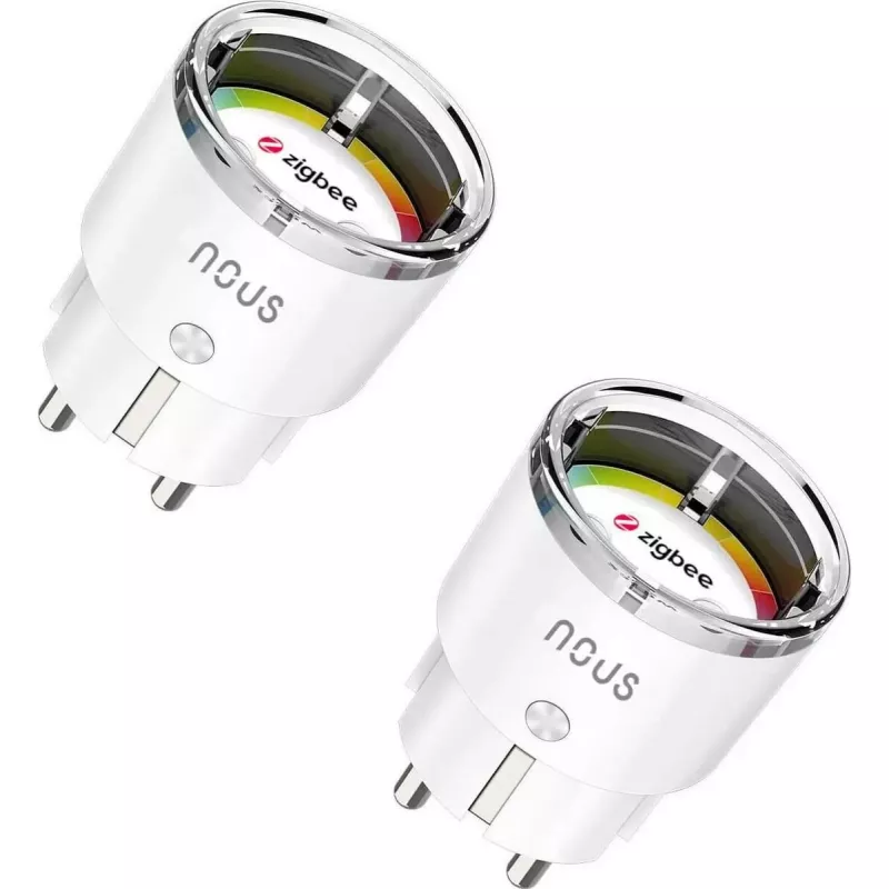 Išmanusis kištukas Nous A1Z 15A ZigBee 2 vnt. pakuotėje — išmanusis lizdo adapteris, 15 A