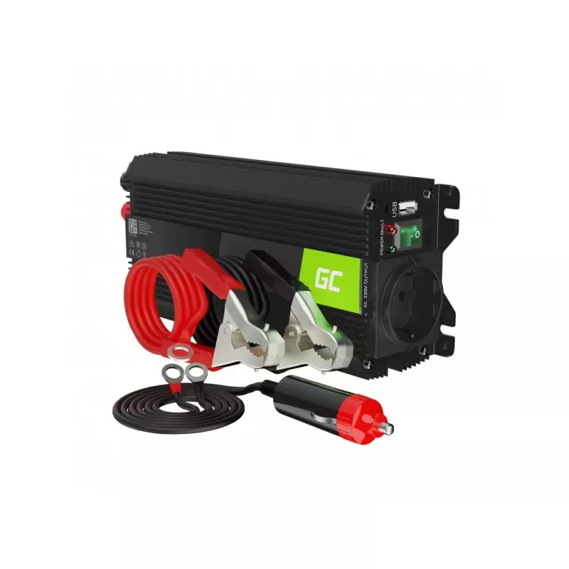 Maitinimo adapterio keitiklis Green Cell INVGC04 230V į 24V Juodas
