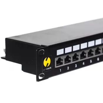 NETRACK jungčių skydas 104-03 19 colių 24 prievadų RJ45 tinklo kabeliams