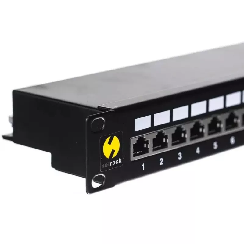 NETRACK jungčių skydas 104-03 19 colių 24 prievadų RJ45 tinklo kabeliams