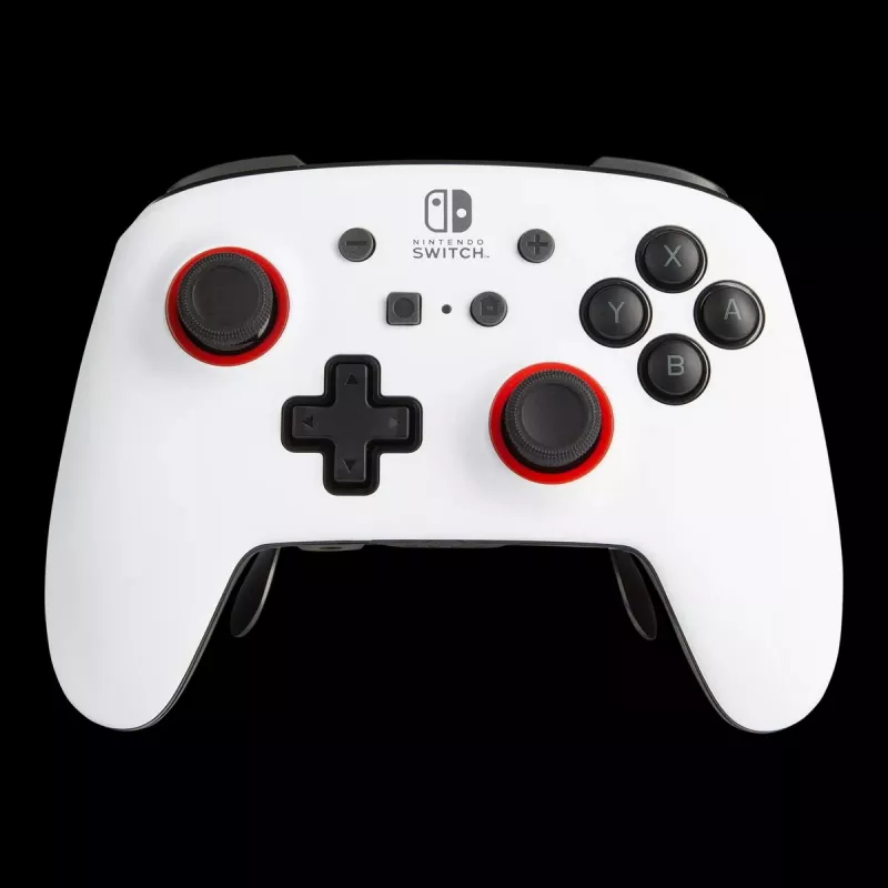 Žaidimų pultas PowerA FUSION Pro Wireless valdiklis, skirtas Nintendo Switch — balta/juoda, Bluetooth ir USB-C, 900 mAh