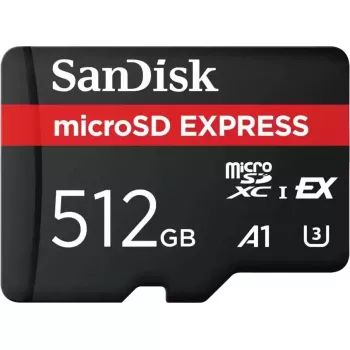 „SANDISK GamePlay“ „microSDXC“ atminties kortelė, 512 GB, 10 klasė, UHS-I U3, V30, skirta žaidimams ir vaizdo įrašams