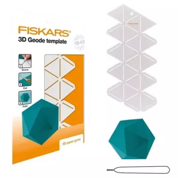 Silhouette stencil Fiskars 1059566 White Plastic for Adults and Children