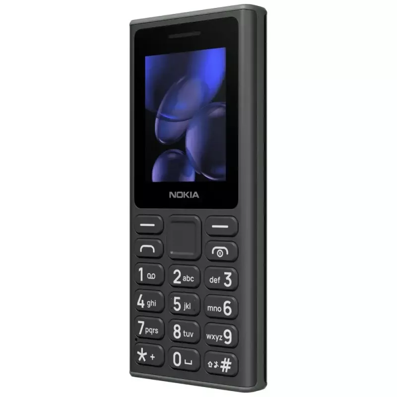 Mobilusis telefonas HMD Nokia 105 TA-1684 — paprastas funkcinis telefonas, dviejų SIM, violetinis