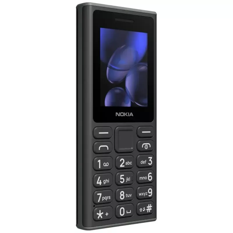 Mobilusis telefonas HMD Nokia 105 TA-1684 — paprastas funkcinis telefonas, dviejų SIM, violetinis