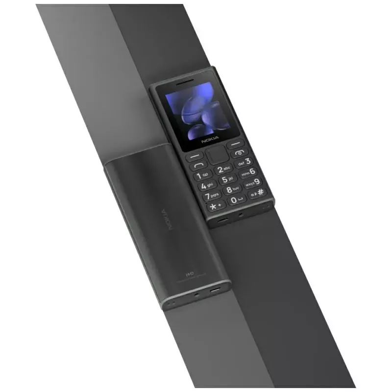 Mobilusis telefonas HMD Nokia 105 TA-1684 — paprastas funkcinis telefonas, dviejų SIM, violetinis