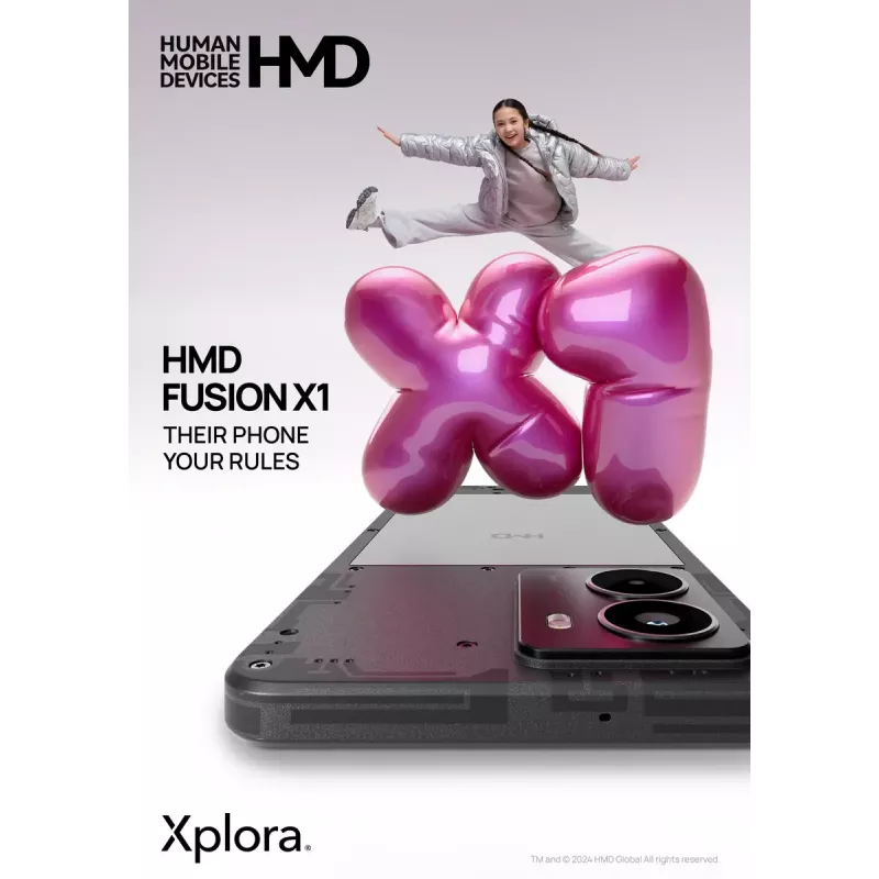 Išmanusis telefonas HMD FUSION X1 DS TA-1672 6,56 col. 128 GB juodas