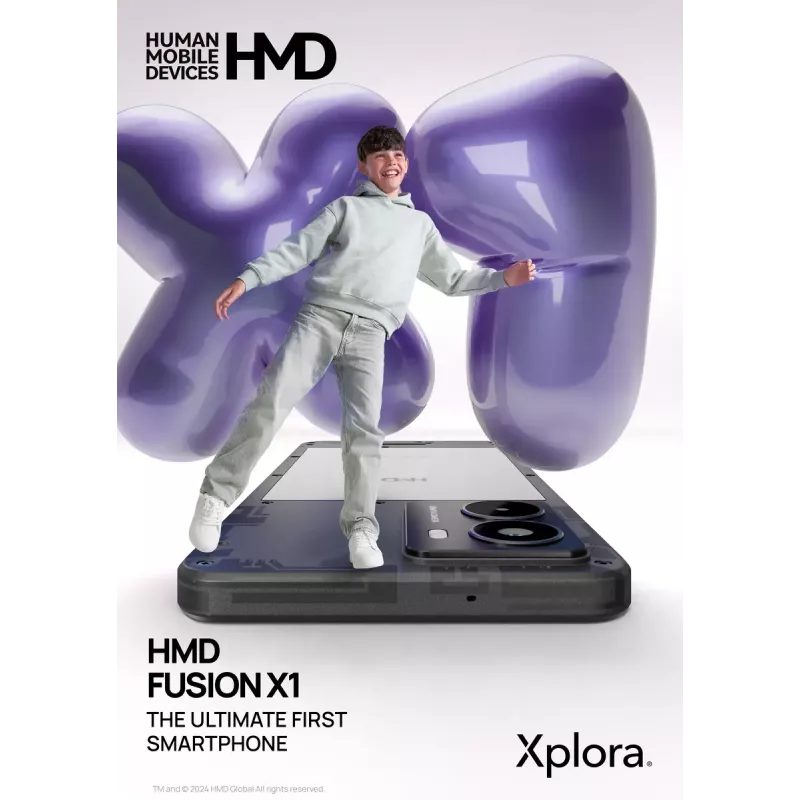 Išmanusis telefonas HMD FUSION X1 DS TA-1672 6,56 col. 128 GB juodas