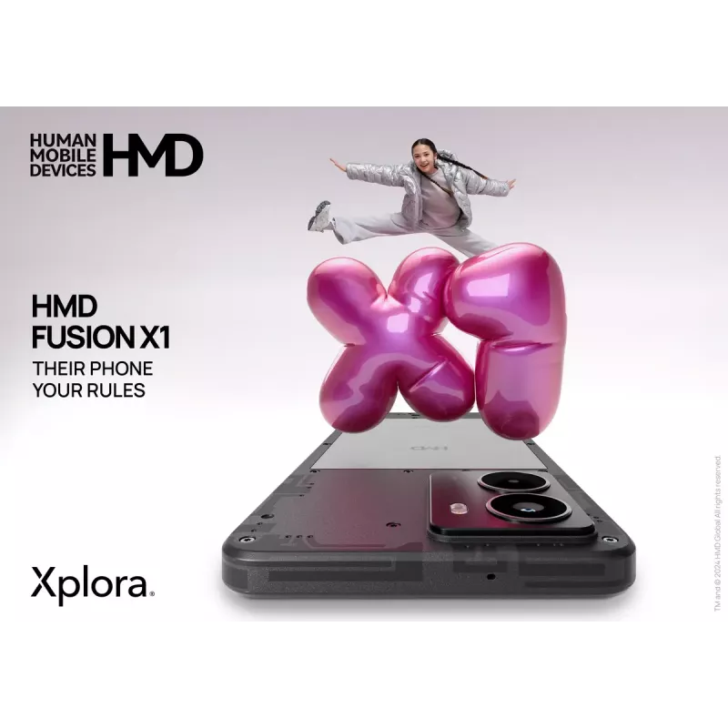 Išmanusis telefonas HMD FUSION X1 DS TA-1672 6,56 col. 128 GB juodas