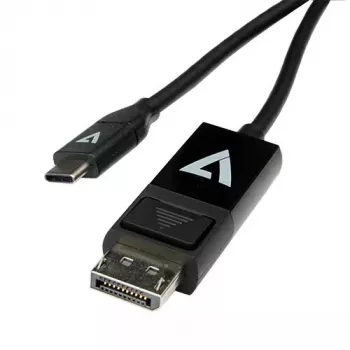 Laido lyties keitiklis USB Type-C 3.2 Gen 1 DisplayPort juodas V7 V7UCDP-2M